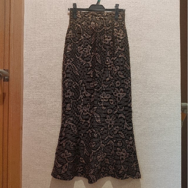 jacquard leaf pencilskirt  36