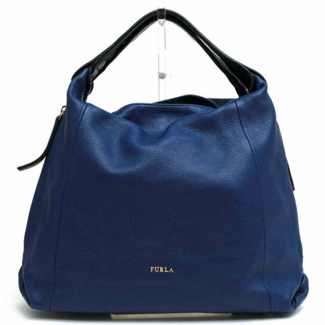 フルラ／FURLA バッグ トートバッグ 鞄 ハンドバッグ レディース 女性 女性用レザー 革 本革 ブルー 青 ELISABETH ZIP  エリザベス ジップ シボ革 シュリンクレザー 肩掛け ワンショルダーバッグ | フリマアプリ ラクマ