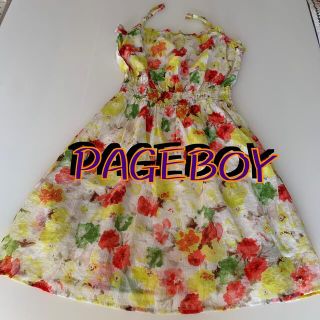 ページボーイ(PAGEBOY)のPAGEBOY レディース、ワンピース、Ｍサイズ、花柄(ひざ丈ワンピース)