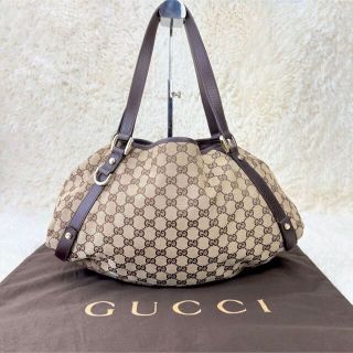 Gucci - グッチ トートバッグ アビーライン GG柄 ゴールド金具
