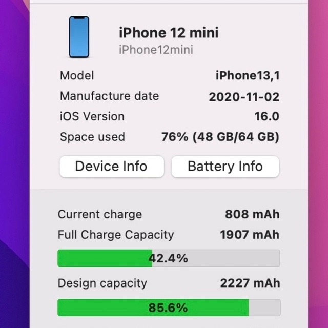 iPhone12 mini 64GB ホワイト Appleストア購入品