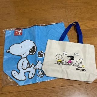 スヌーピー(SNOOPY)のスヌーピー　大きめトートバッグ&ランチバッグ(トートバッグ)