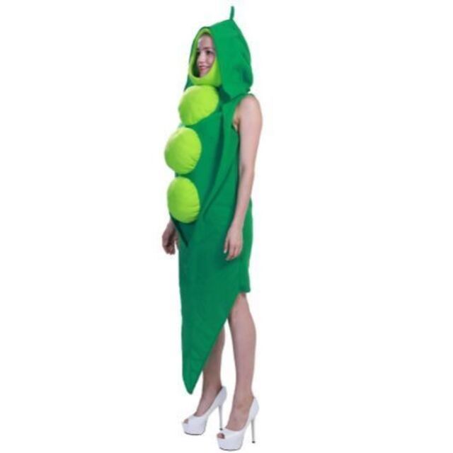 【新品・未使用】 コスプレ 枝豆 さやえんどう グリーンピース 大人用 野菜 エンタメ/ホビーのコスプレ(衣装一式)の商品写真