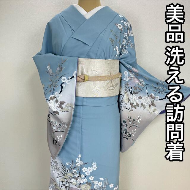 美品『洗える着物』　訪問着　着物　k113