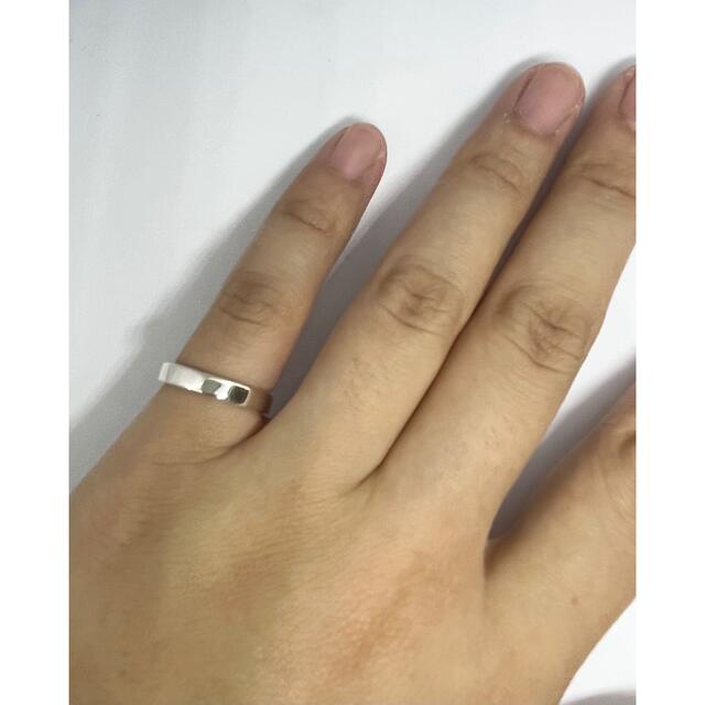 平打ち　シルバー925リング  アクセサリー　シンプル銀指輪3mm巾 9号xj3 メンズのアクセサリー(リング(指輪))の商品写真