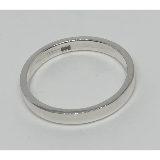 平打ち　シルバー925リング  アクセサリー　シンプル銀指輪3mm巾 9号xj3 メンズのアクセサリー(リング(指輪))の商品写真