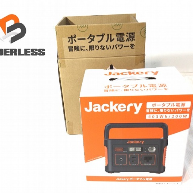 ☆未使用品☆Jackery ジャクリ ポータブル電源 400 PTB041 非常用電源 200Wh AC100V 60Hz 最大400W 防災 アウトドア 59868