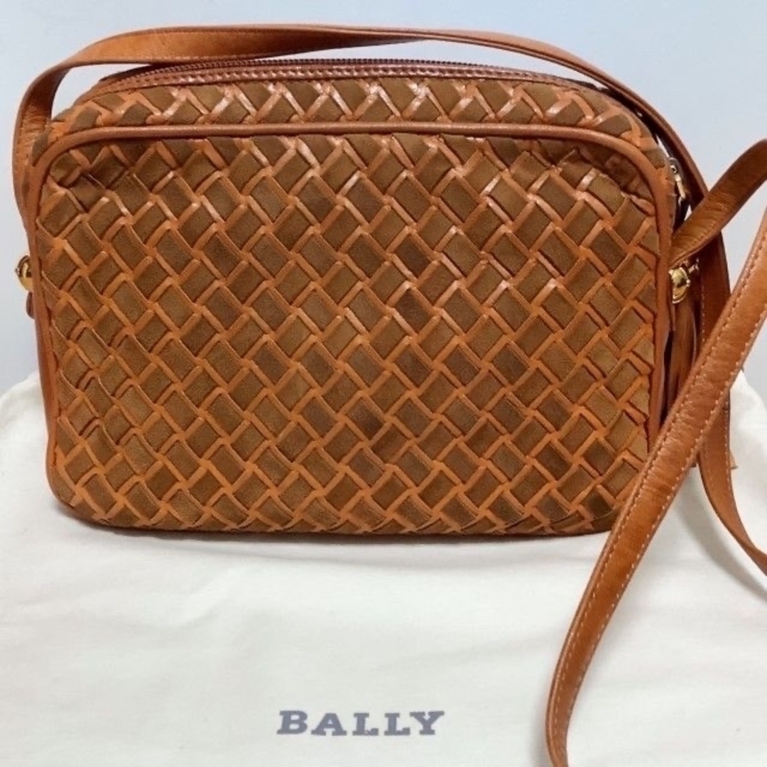 bally バリー イントレチャート オレンジ ショルダーバッグ レザー ...