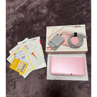 ニンテンドー3DS(ニンテンドー3DS)の任天堂3DS LL（ピンク）ケース付(携帯用ゲーム機本体)