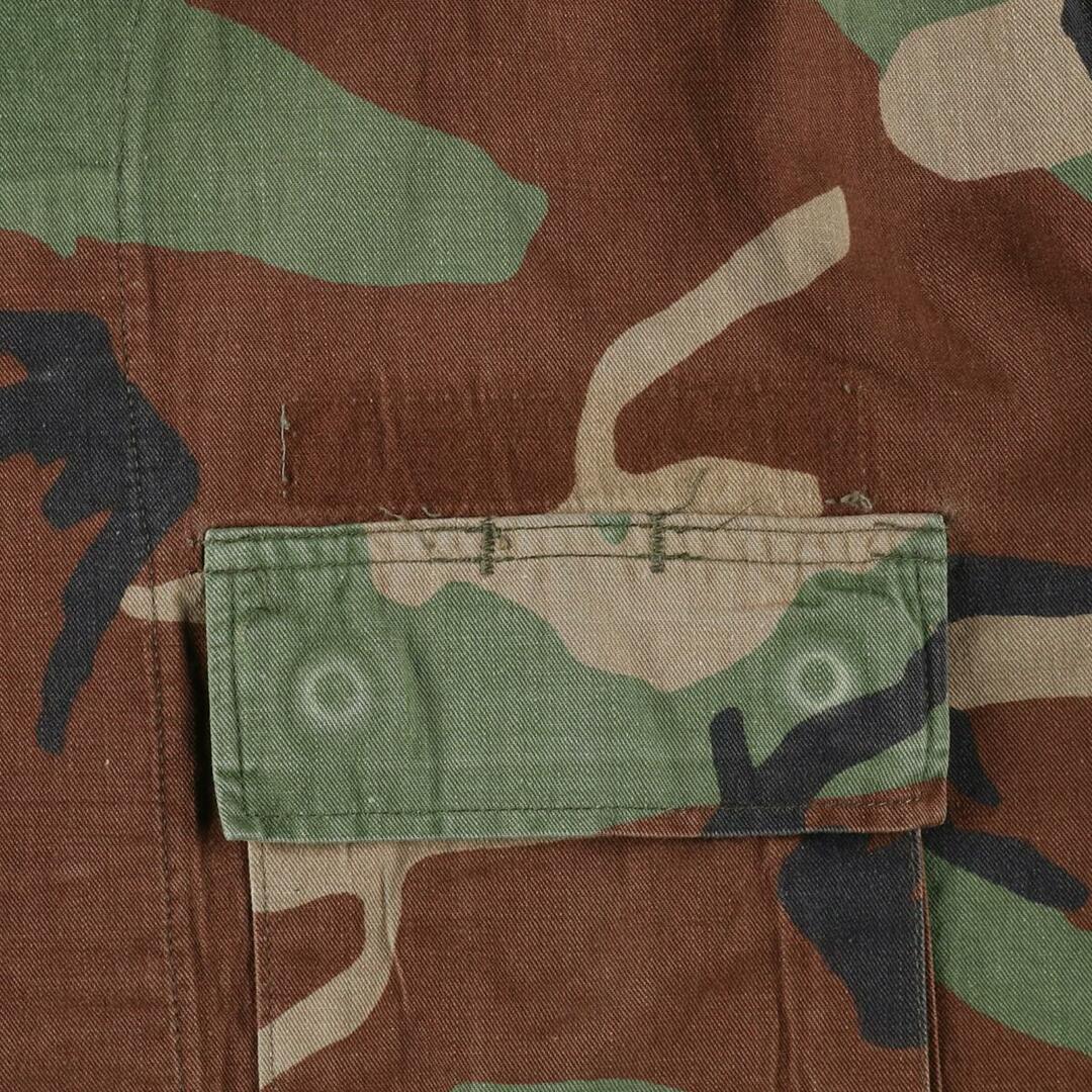 85年納品 米軍実品 ウッドランドカモ 迷彩 B.D.U ミリタリージャケット USA製 MEDIUM-LONG メンズL ヴィンテージ /eaa202458 4