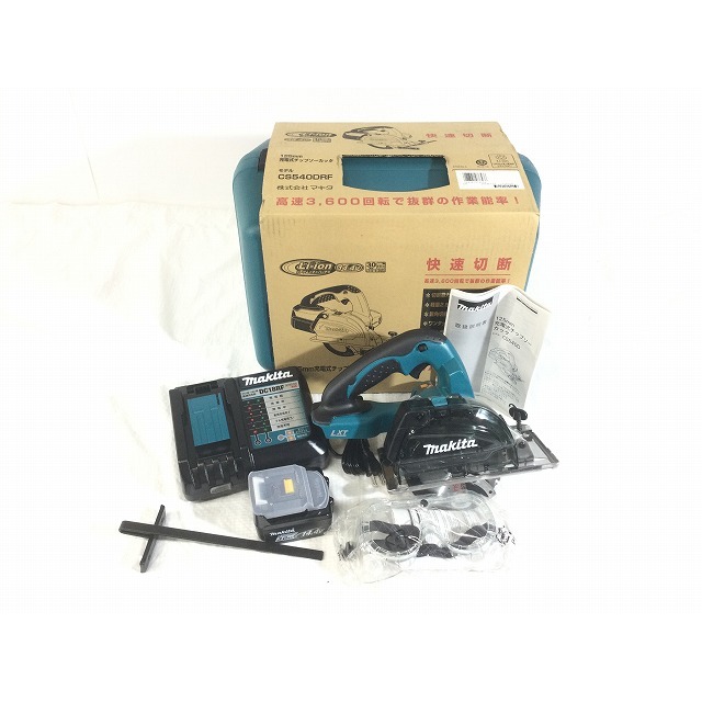 Makita ☆未使用品☆makita マキタ 125mm 14.4V 充電式チップソーカッタ CS540DRF 3.0Ahバッテリー1個(BL1430B)  充電器(DC18RF) ケース付 60022の通販 by 工具販売専門店Borderless(ラクマ店)｜マキタならラクマ