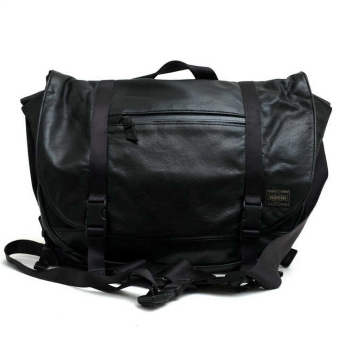 ポーター 吉田カバン/PORTER バッグ ショルダーバッグ 鞄 メンズ 男性 男性用レザー 革 本革 ブラック 黒 107-08408 ZOOM MESSENGER BAG S ズーム メッセンジャーバッグ | フリマアプリ ラクマ