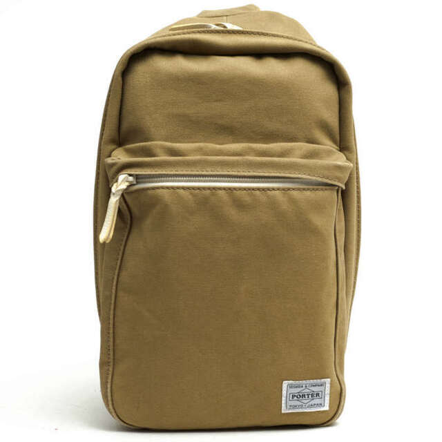 ポーター 吉田カバン/PORTER バッグ ショルダーバッグ 鞄 メンズ 男性 男性用コットン 綿 キャンバス ベージュ 727-04000 BEAT SLING SHOULDER BAG ビート ボディバッグ ウォッシュ加工 | フリマアプリ ラクマ