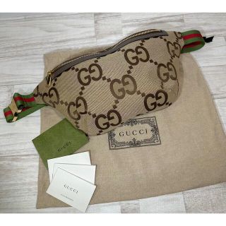 Gucci - 定価13.8万/レシート完備☆グッチ ジャンボGGボディーベルト