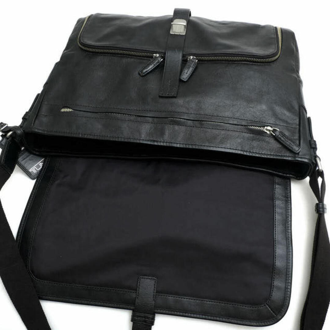 トゥミ／ バッグ ブリーフケース ビジネスバッグ 鞄 ビジネス メンズ 男性 男性用レザー 革 本革 ブラック 黒     r ジェファーソン フラップメッセンジャー  ショルダーバッグ