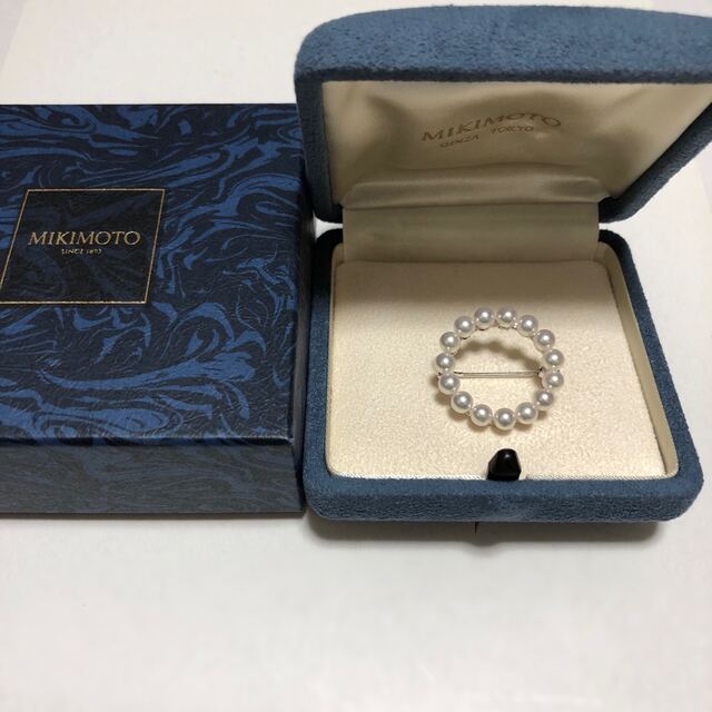 ミキモト MIKIMOTO ベビーパール サークル ブローチ SIL