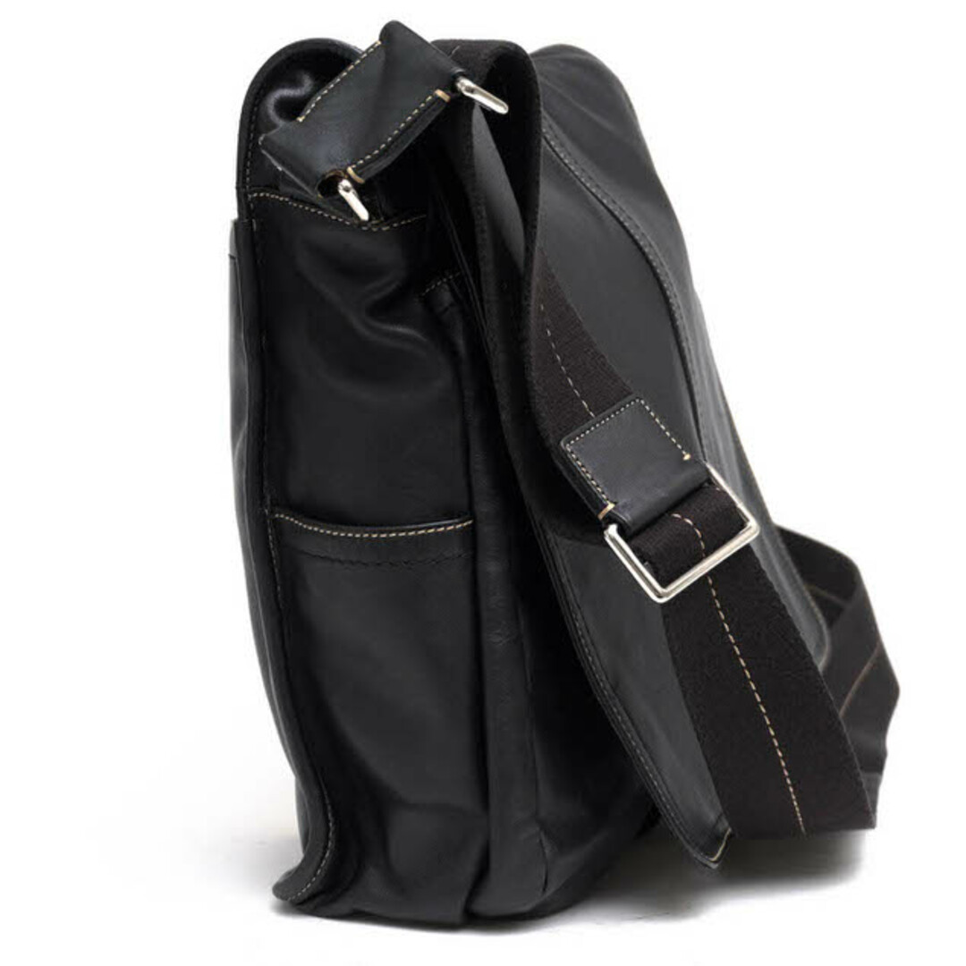 コーチ／COACH バッグ ショルダーバッグ 鞄 メンズ 男性 男性用レザー 革 本革 ブラック 黒  F70105 トランスアトランティック レザー マップ バッグ X フラップ式 メッセンジャーバッグ 2