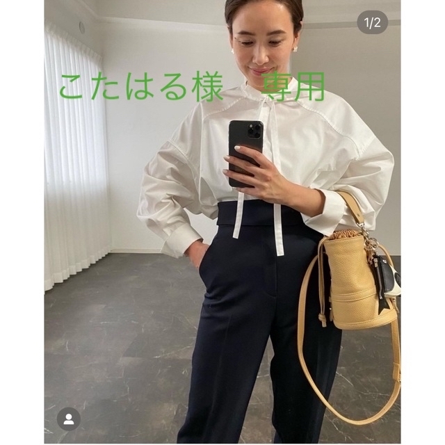 代引き不可 新品 OHGA オーガ ハイウエストパンツ ホワイト asakusa.sub.jp