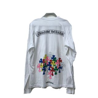 クロムハーツ(Chrome Hearts)のクロムハーツ CHROME HEARTS  マルチカラーセメタリークロス MLTCOL CEM CRS L/S Tee ロングスリーブ ロングＴシャツ コットン ホワイト 未使用(Tシャツ/カットソー(七分/長袖))