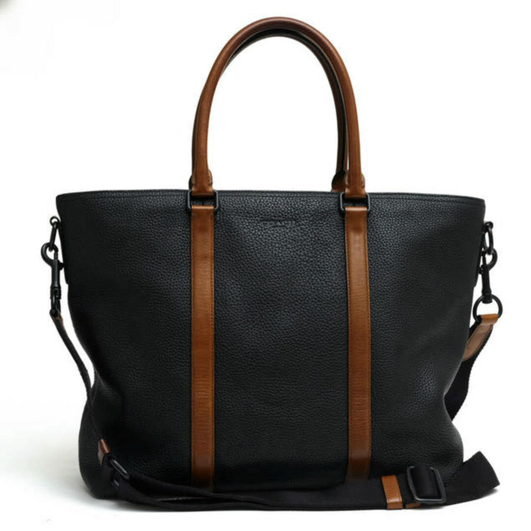 コーチ/COACH バッグ トートバッグ 鞄 ハンドバッグ メンズ 男性 男性用レザー 革 本革 ブラック 黒 57773 Harness Metropolitan Tote ハーネス メトロポリタン トート シボ革 シュリンクレザー 2WAY ショルダーバッグ ノートPC収納可 | フリマアプリ
