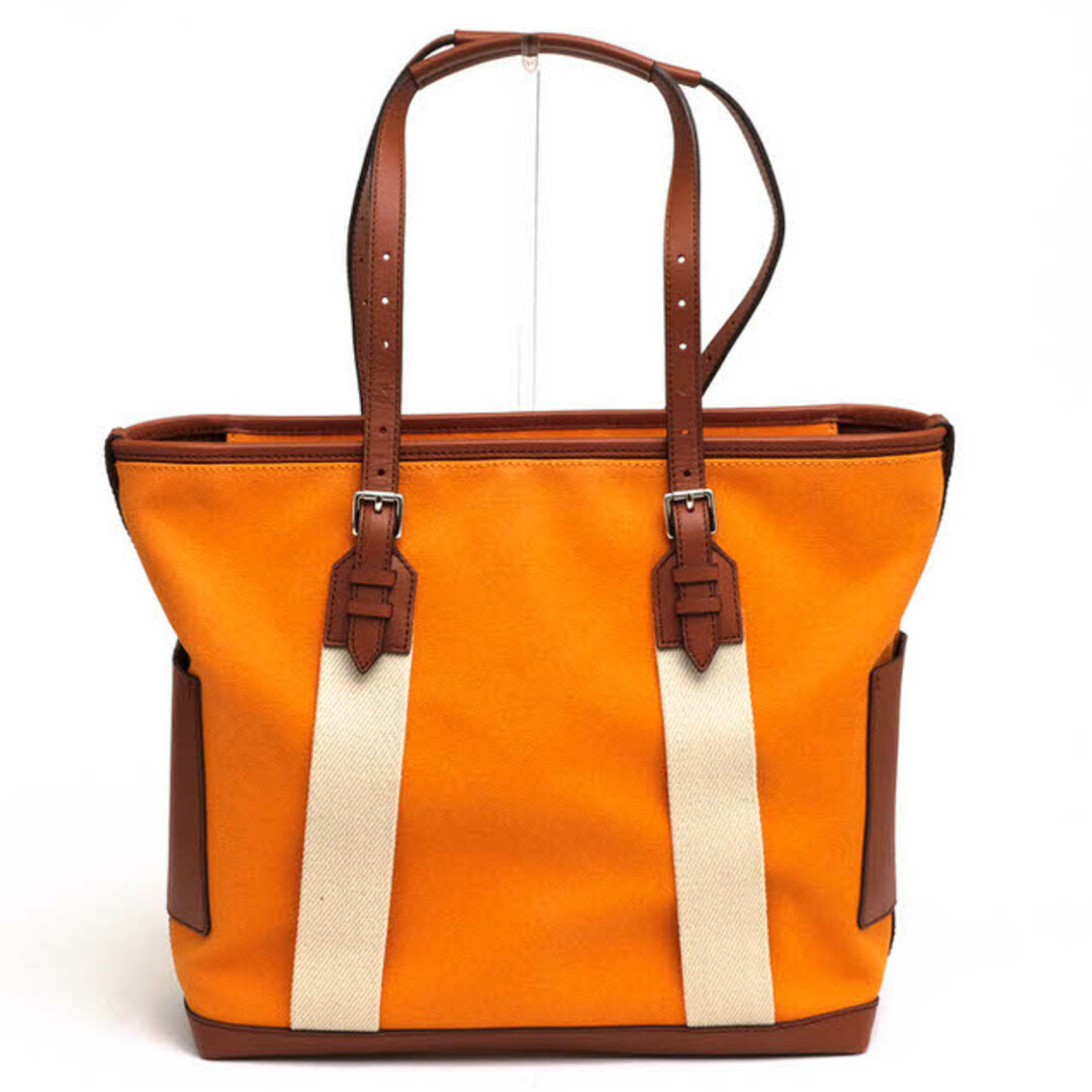 コーチ/COACH バッグ トートバッグ 鞄 ハンドバッグ メンズ 男性 男性用コットン 綿 キャンバス レザー 革 オレンジ 70896 Bleeker City Canvas Tote ブリーカー シティー キャンバス シティー トート 肩掛け ワンショルダーバッグ