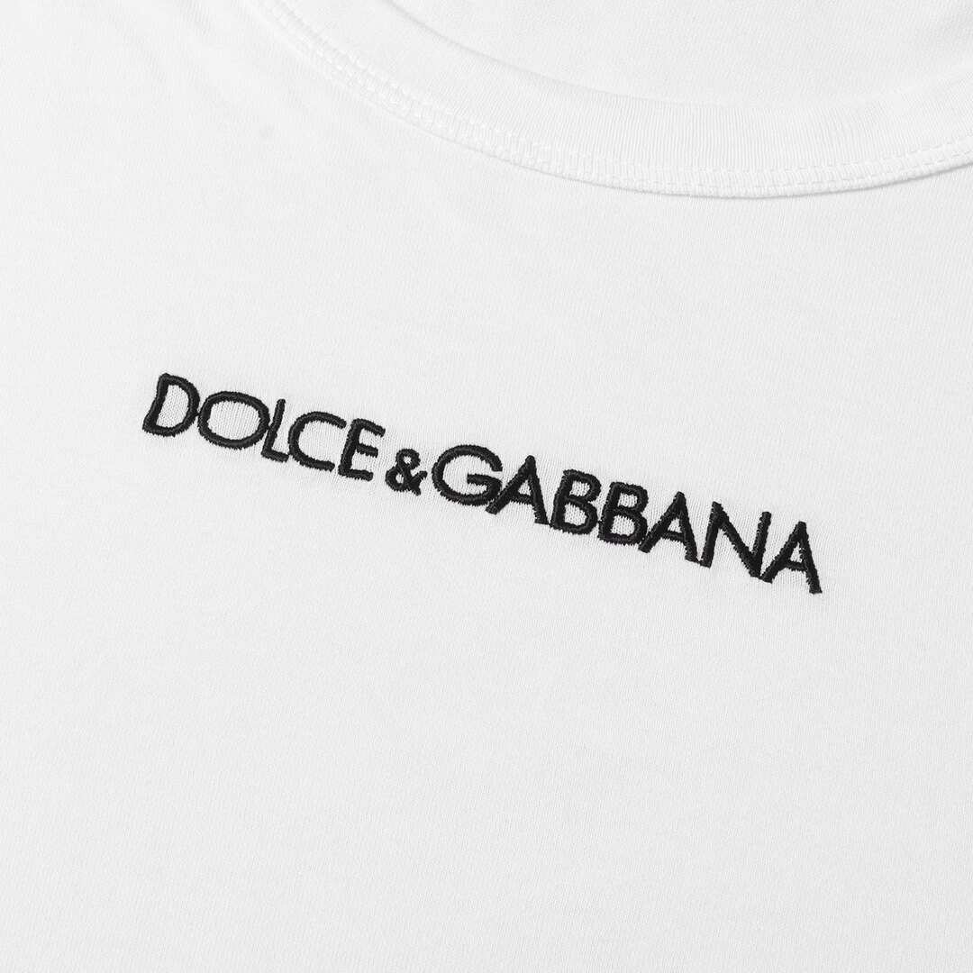 DOLCE&GABBANA ドルチェ&ガッバーナ Tシャツ ロゴ 刺繍 クルーネック
