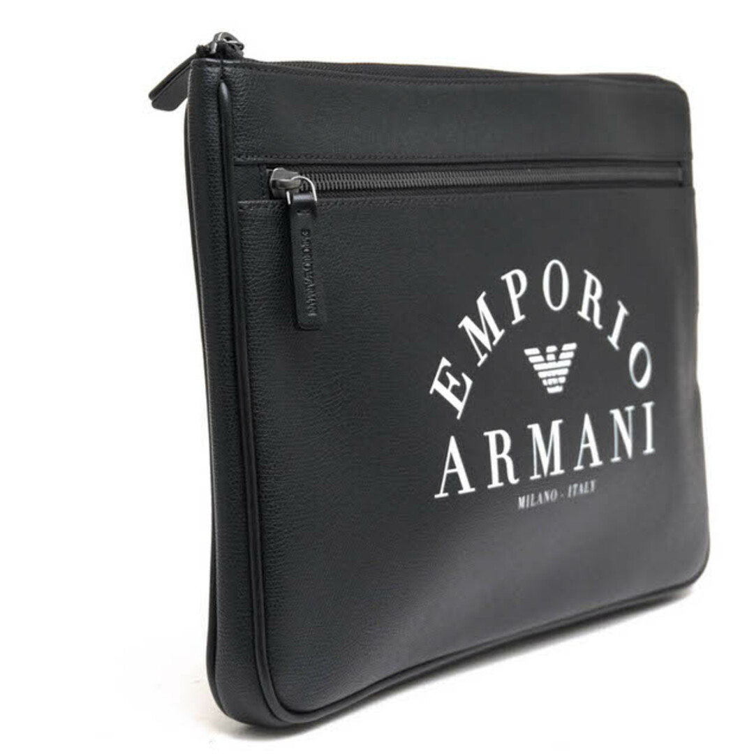 アルマーニ／EMPORIO ARMANI バッグ セカンドバッグ クラッチバッグ 鞄 メンズ 男性 男性用PVC レザー 革 ブラック 黒 YFE5J  83896 BLACK W. L字ファスナー