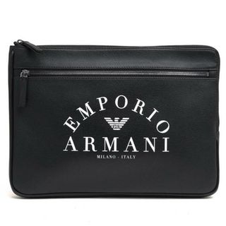 アルマーニ(Armani)のアルマーニ／EMPORIO ARMANI バッグ セカンドバッグ クラッチバッグ 鞄 メンズ 男性 男性用PVC レザー 革 ブラック 黒  YFE5J 83896 BLACK W. L字ファスナー(セカンドバッグ/クラッチバッグ)