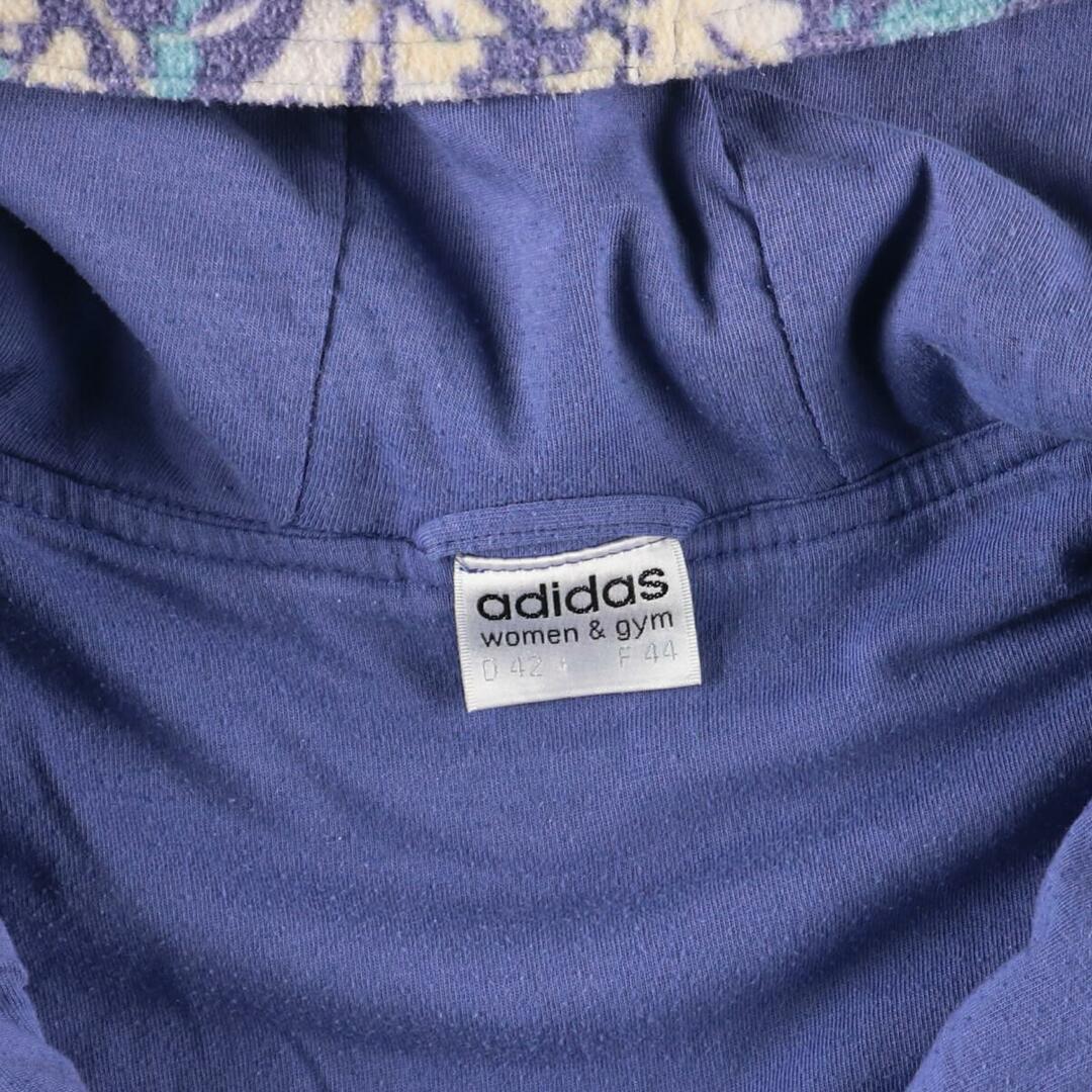 adidas(アディダス)の古着 アディダス adidas women&gym 総柄 フリース ハーフコート レディースXL /eaa106950 レディースのジャケット/アウター(その他)の商品写真