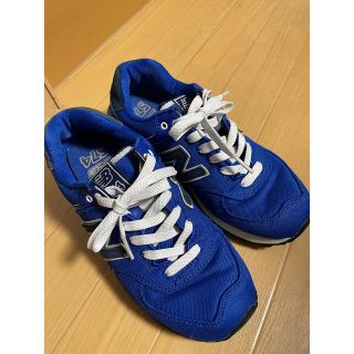 ニューバランス(New Balance)のニューバランス ブルー スニーカー 23.5(スニーカー)