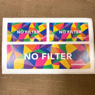 スターバックスコーヒー(Starbucks Coffee)のスタバ　no filter 付属品 シール(ノベルティグッズ)