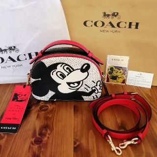 コーチ　COACH　スタジオ　ショルダー　ミッキーマウスコラボ　新品未使用