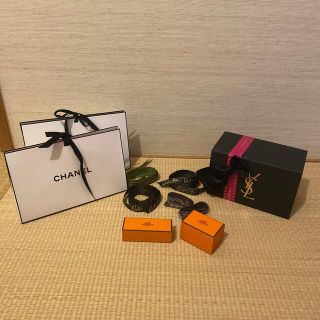 エルメス(Hermes)のCHANEL GUCCI HERMES DIOR 空箱とリボンセット(ショップ袋)