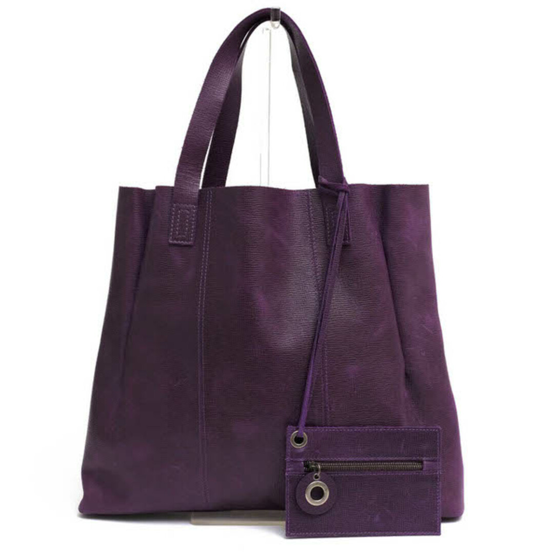 マルニ／MARNI バッグ トートバッグ 鞄 ハンドバッグ レディース 女性 女性用レザー 革 本革 パープル 紫 チャーム＆ポーチ付き |  フリマアプリ ラクマ