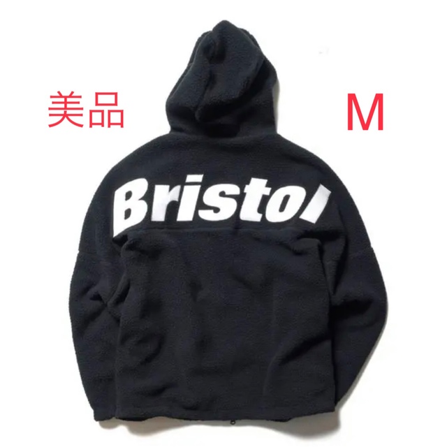 F.C.R.B.(エフシーアールビー)の【美品】黒M BOA FLEECE BIG LOGO HOODED F.C ボア メンズのジャケット/アウター(ブルゾン)の商品写真