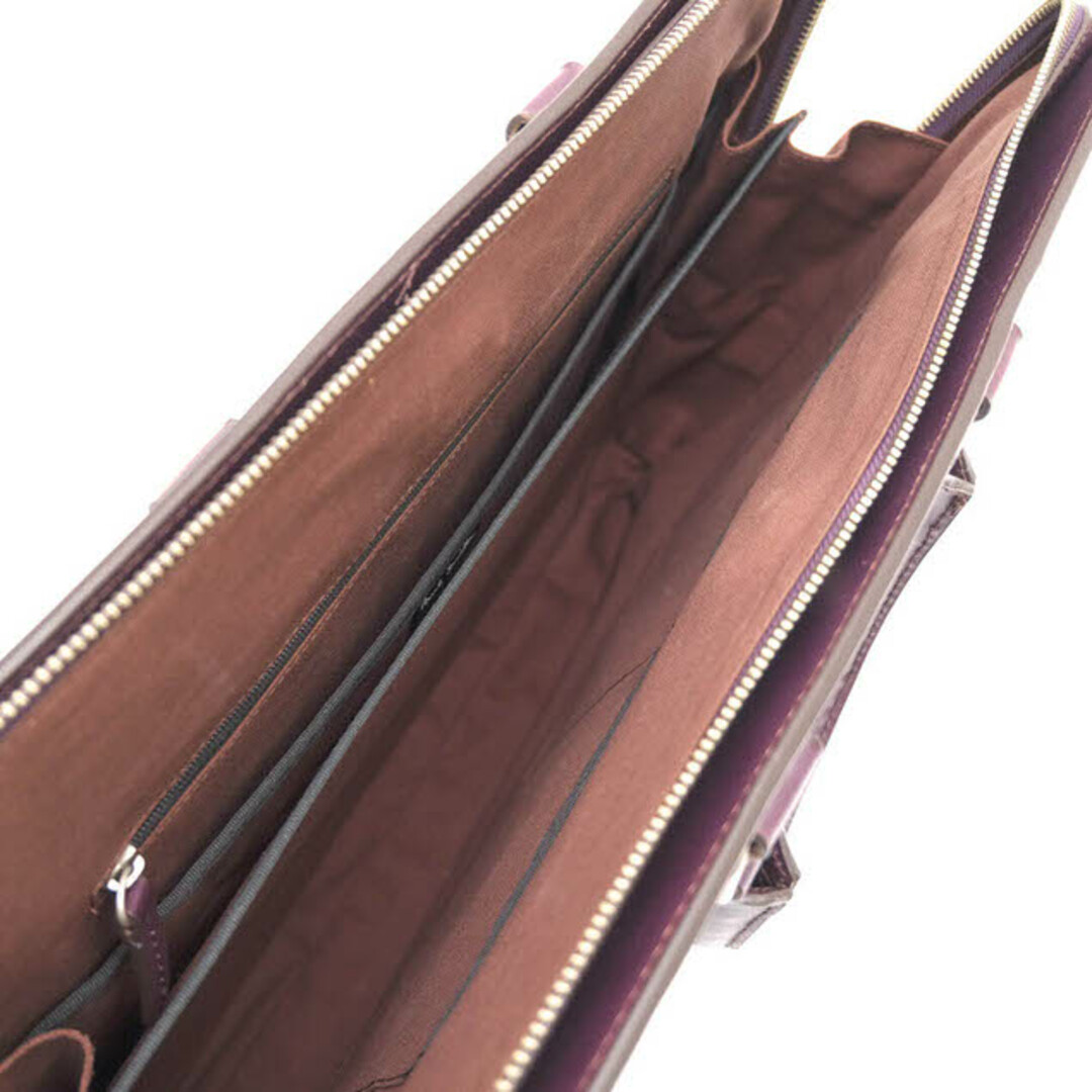 ポールスミス／Paul Smith バッグ ブリーフケース ビジネスバッグ 鞄 ビジネス メンズ 男性 男性用レザー 革 本革 パープル 紫  PST690 オールコックレザー