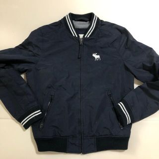 USA購入！暖かい！新品アバクロンビー\u0026フィッチトラックジャケット　Mサイズ　紺