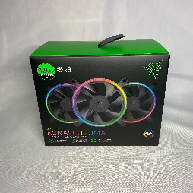 Razer KUNAI CHROMA 120mm ×3 新品未開封 | gellonautos.cl
