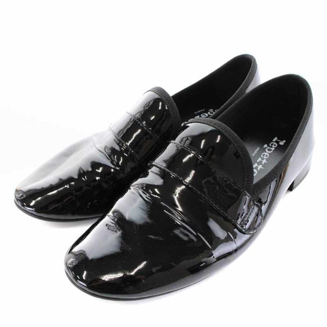レペット Repetto エナメルシューズ フラット 38 24cm 黒 レペット Repetto エナメルシューズ フラット 38 24cm 黒