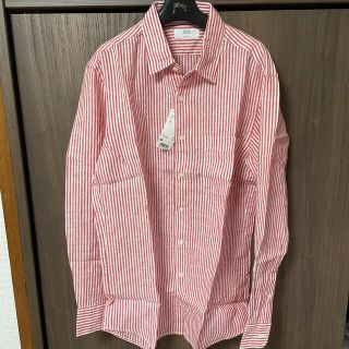 ユニクロ(UNIQLO)のユニクロ　プレミアムリネンシャツ　ボーダー(シャツ)