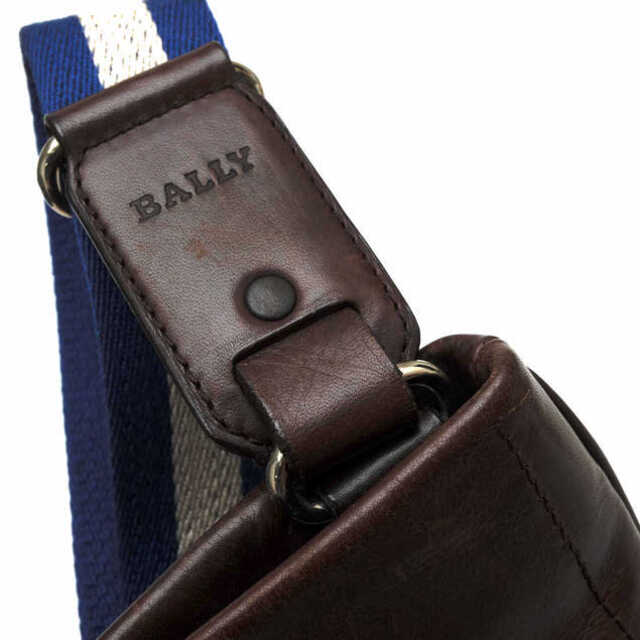 Bally(バリー)のバリー／BALLY バッグ ショルダーバッグ 鞄 メンズ 男性 男性用レザー 革 本革 ダークブラウン 茶 ブラウン  TARRANT シェリーライン メンズのバッグ(ショルダーバッグ)の商品写真