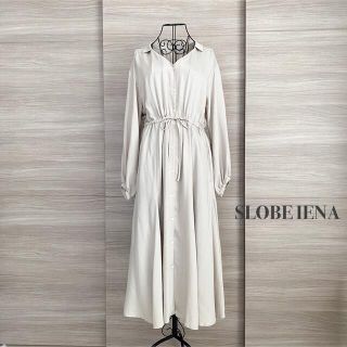 スローブイエナ(SLOBE IENA)のSLOBE IENA スローブイエナ　襟付きパネルフレアワンピース(ロングワンピース/マキシワンピース)