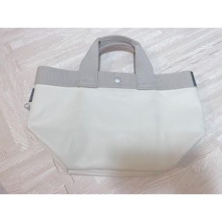 ルートート(ROOTOTE)の【美品】ハンドバッグ　白(ハンドバッグ)