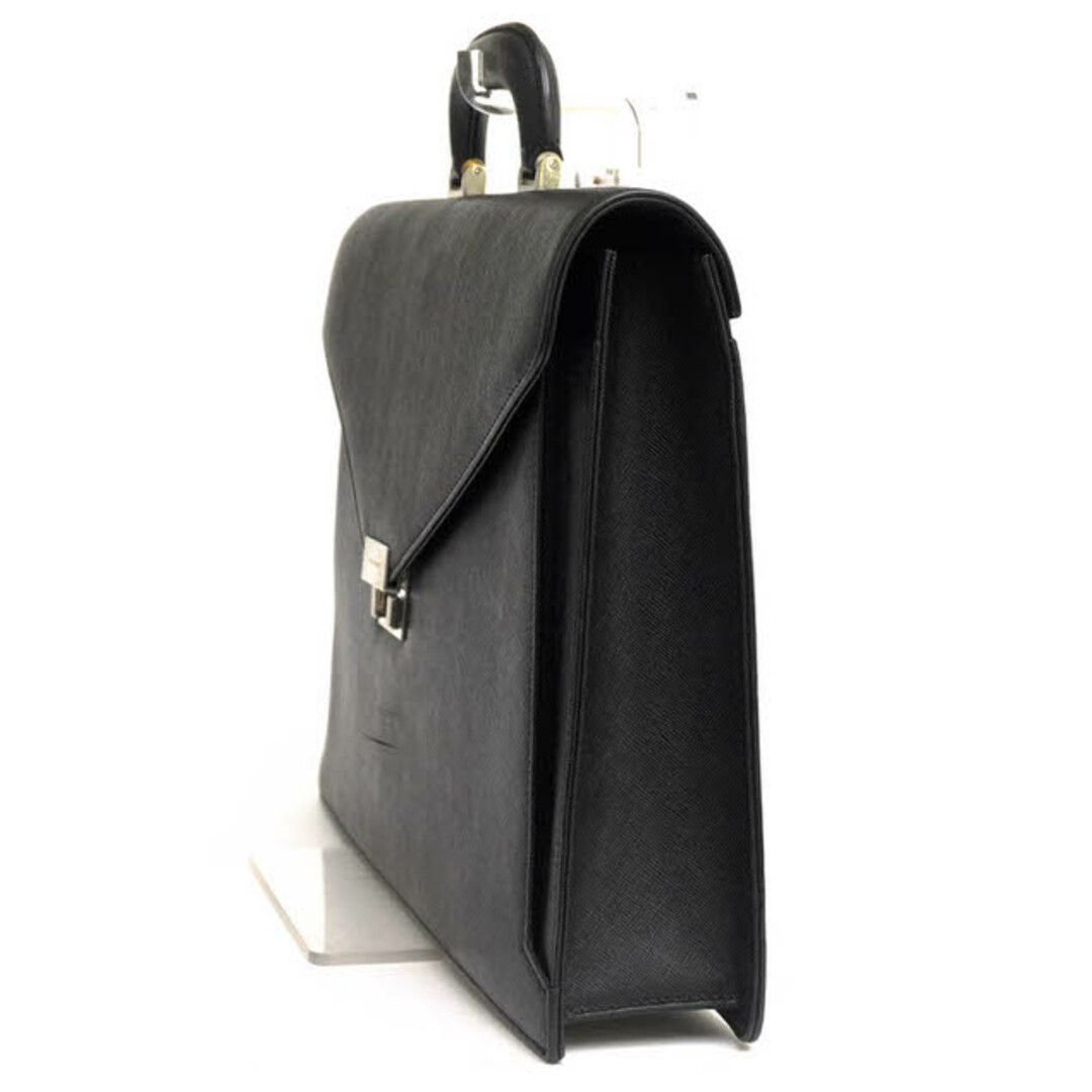 バーバリー／BURBERRY バッグ ブリーフケース ビジネスバッグ 鞄 ビジネス メンズ 男性 男性用レザー 革 本革 ブラック 黒 フラップ式