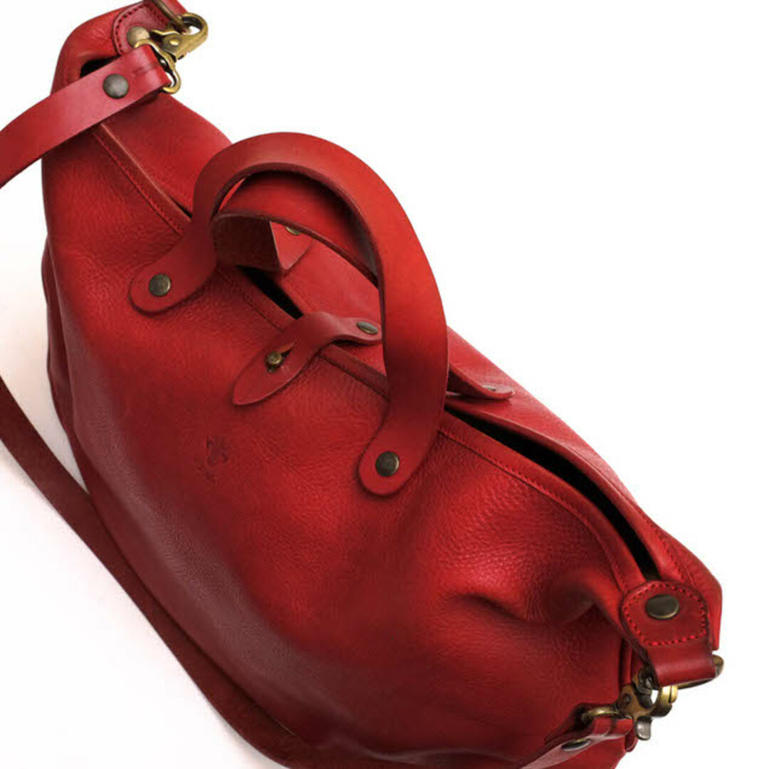 チーバ／CI-VA バッグ ショルダーバッグ 鞄 レディース 女性 女性用レザー 革 本革 レッド ブラウン 赤 茶  三日月型 シボ革 シュリンクレザー