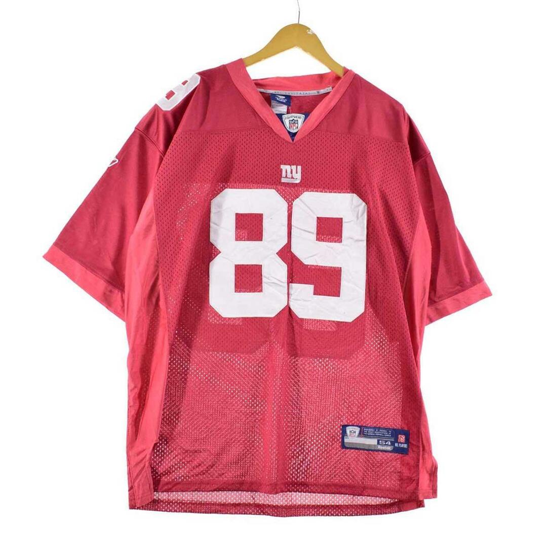 デッドストック DEADSTOCK リーボック Reebok NFL NEWYORK GIANTS ニューヨークジャイアンツ メッシュ ゲームシャツ レプリカユニフォーム 54 メンズXL /eaa239540