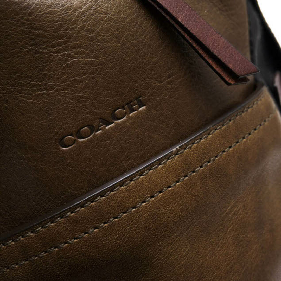 COACH(コーチ)のコーチ／COACH バッグ ショルダーバッグ 鞄 メンズ 男性 男性用レザー 革 本革 オリーブ カーキ  70796 BLEECKER LEATHER COLORBLOCK CONVERTIBLE SLING ブリーカー カラーブロック コンバーチブル スリングバッグ ボディバッグ メンズのバッグ(ボディーバッグ)の商品写真