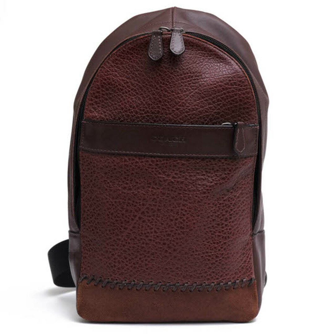 コーチ／COACH バッグ ショルダーバッグ 鞄 メンズ 男性 男性用レザー 革 本革 ブラウン 茶  F11236 CHARLES PACK WITH BASEBALL STITCH ベースボールステッチ チャールズ パック ボディバッグ シボ革 シュリンクレザー