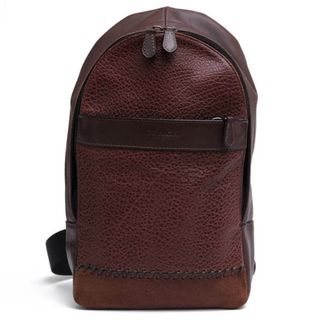 コーチ(COACH)のコーチ／COACH バッグ ショルダーバッグ 鞄 メンズ 男性 男性用レザー 革 本革 ブラウン 茶  F11236 CHARLES PACK WITH BASEBALL STITCH ベースボールステッチ チャールズ パック ボディバッグ シボ革 シュリンクレザー(ボディーバッグ)