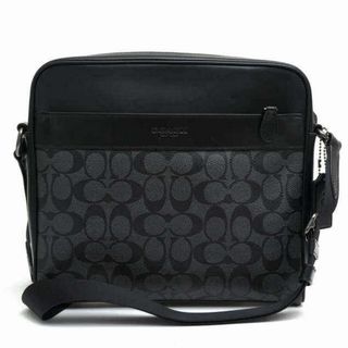 コーチ(COACH)のコーチ／COACH バッグ ショルダーバッグ 鞄 メンズ 男性 男性用PVC レザー 革 ブラック 黒  F28456 Charles Camera Bag In Signature Canvas チャールズ カメラバッグ シグネチャー柄(ショルダーバッグ)